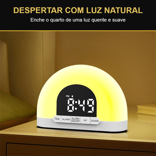 Despertador com luz natural